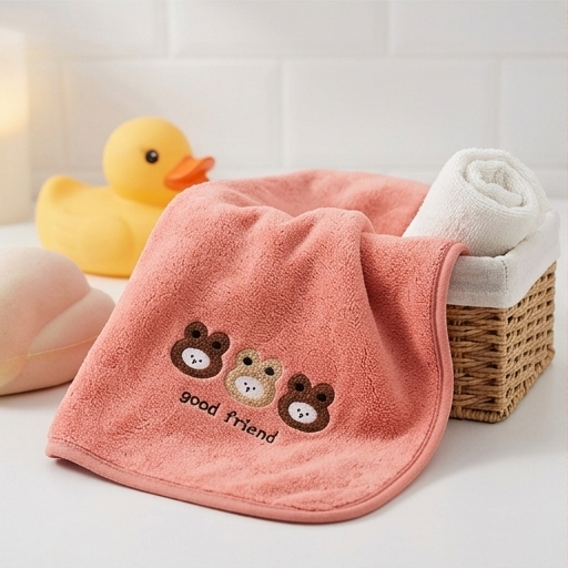 Towel Pink Kids Towel (YM1212)