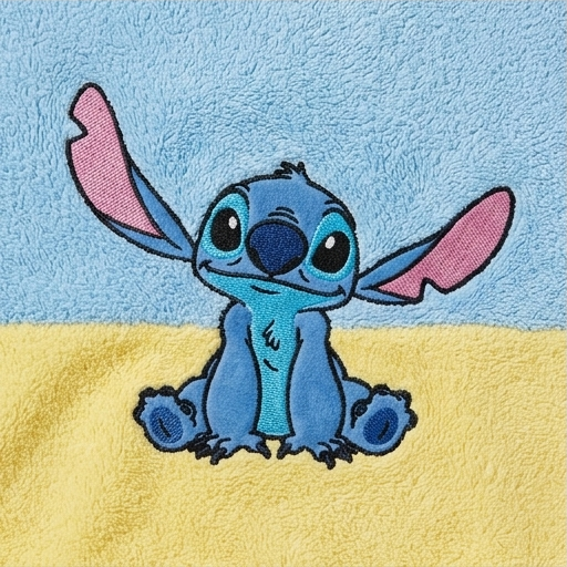 Blue Stitch Kids Bath Towel Soft and Absorbent (YM1915)