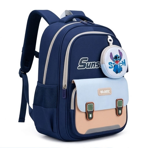 Blue Kids Backpack for School & Daily Use (YM1177)