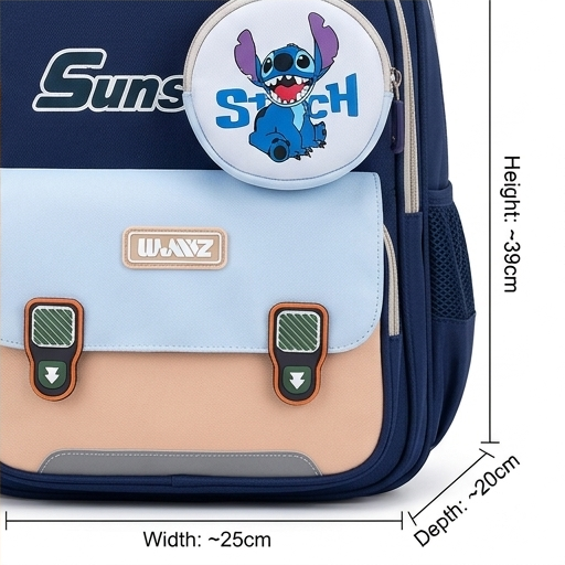 Blue Kids Backpack for School & Daily Use (YM1177)