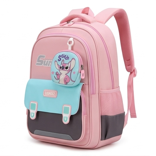 Pink Kids Backpack for School & Daily Use (YM1177)