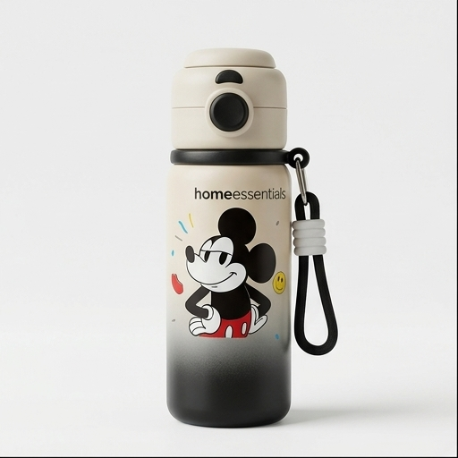500ml Elsa Kids Sipper Bottle Black (YM1509)