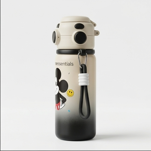 500ml Elsa Kids Sipper Bottle Black (YM1509)