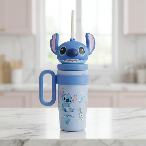 Kids Stitch Sipper Bottle Blue (YM1519)