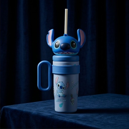 Kids Stitch Sipper Bottle Blue (YM1519)