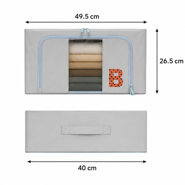 Blue Clothes Storage Organizer Bag (YM2095)
