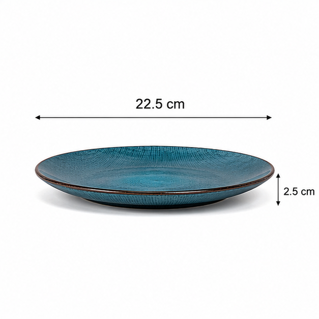 Green Ceramic Serving Plate for Dining (YM1460)