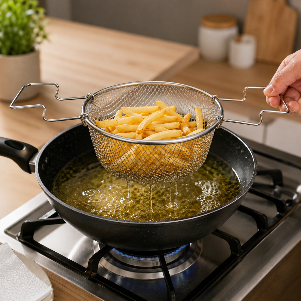 Stainless Steel Deep Fry Basket 20x20 (YM2008)