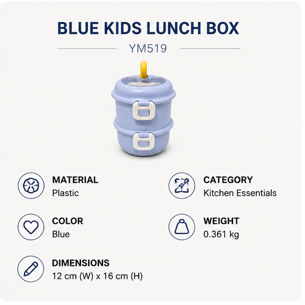 Blue Kids Lunch Box (YM519)
