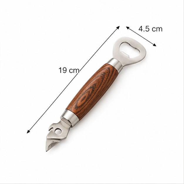 Brown Stainless Steel Bottle Opener (YM108)