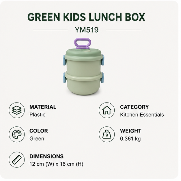 Green Kids Lunch Box (YM519)