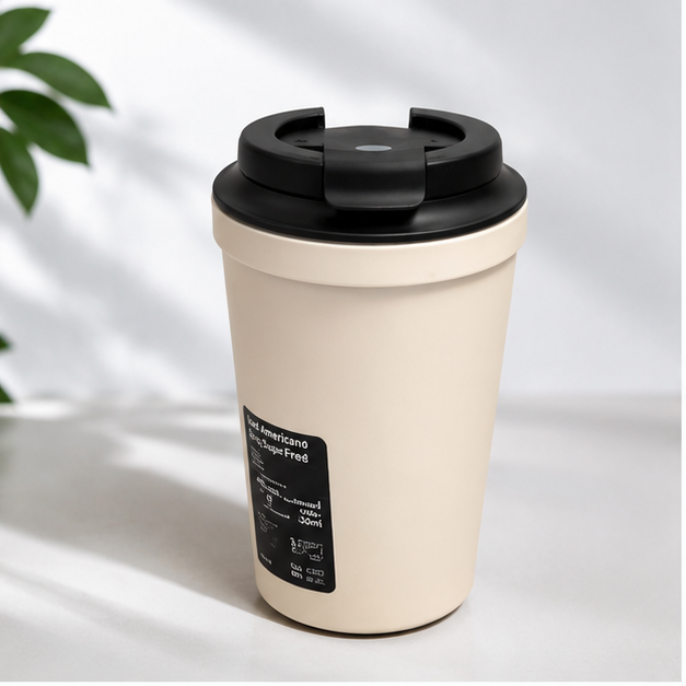 White Coffee Tumbler for Hot & Cold Drinks (YM2133)