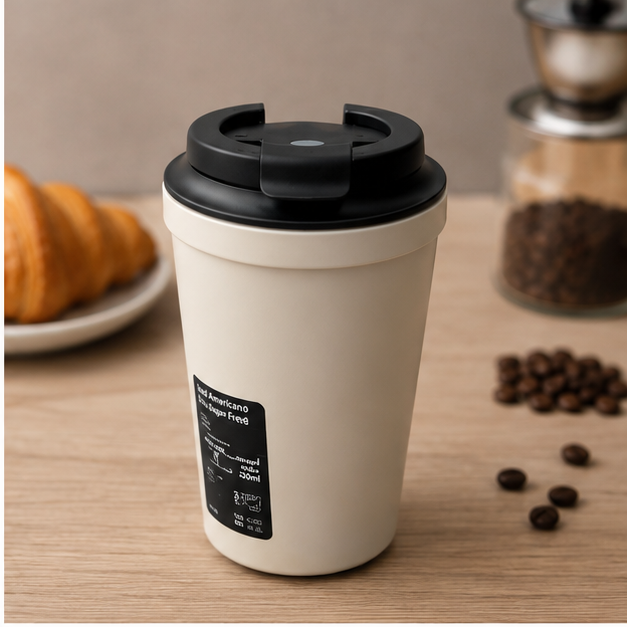White Coffee Tumbler for Hot & Cold Drinks (YM2133)
