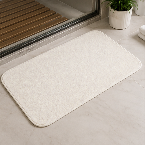 White Decorative Door Mat for Home Entrance (YM1873)