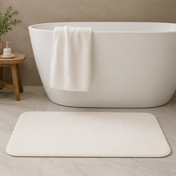 White Decorative Door Mat for Home Entrance (YM1873)