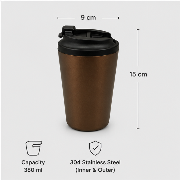 Brown Coffee Cup (YM1512)