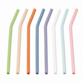 Reusable Silicone Drinking Straw Set of 8 (YM143)