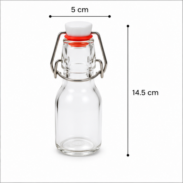 Transparent Minimalistic Glass Bottle 100ml (YM2016)