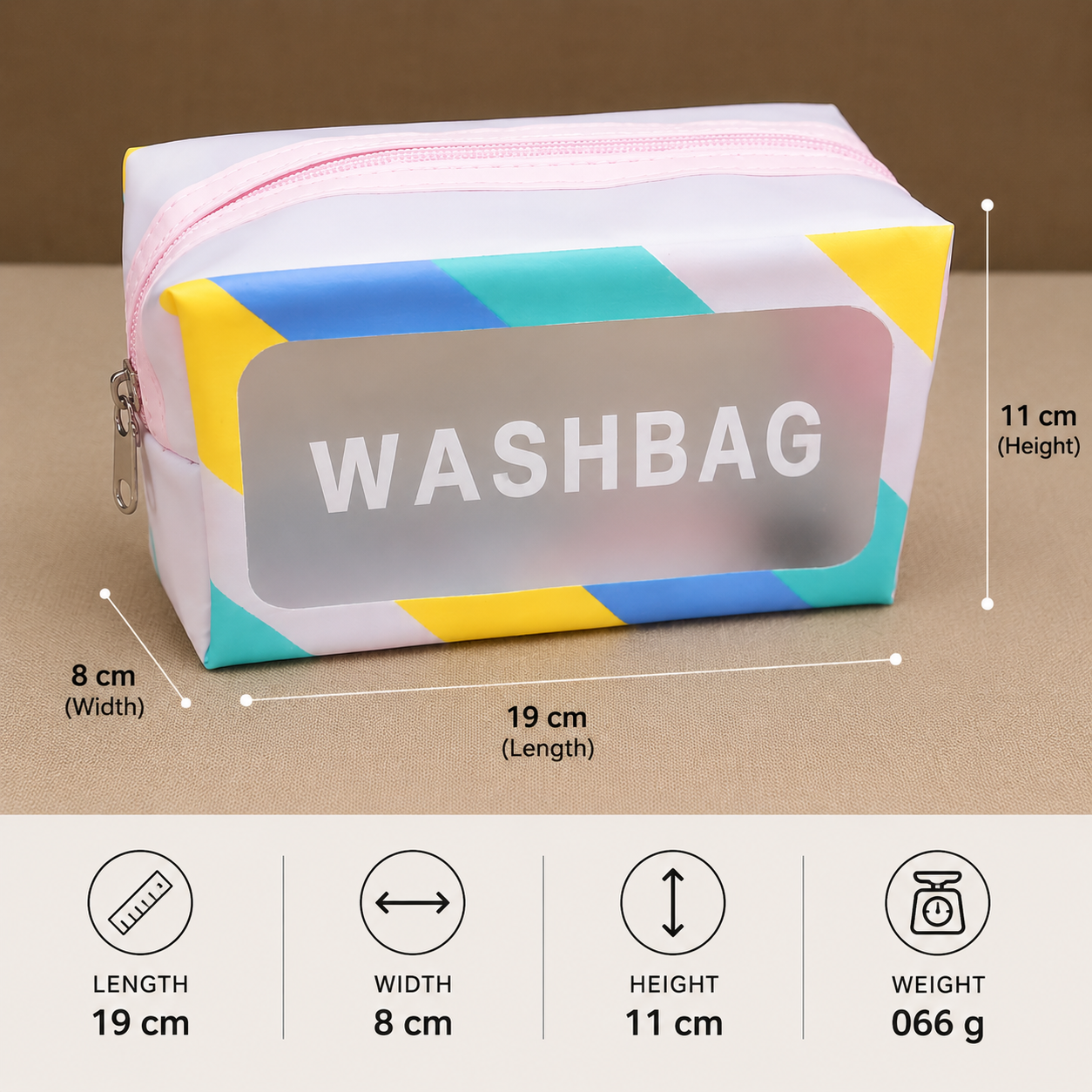 Pastel Makeup Organizer Pouch(YM1431)