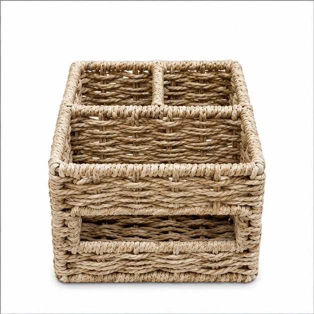 Brown Rope Style Laundry Basket for Storage (YM921)