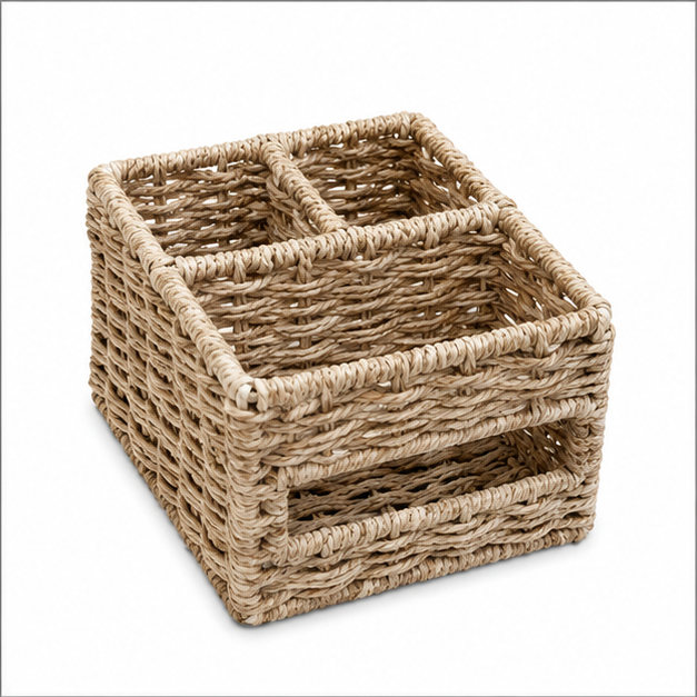 Brown Rope Style Laundry Basket for Storage (YM921)