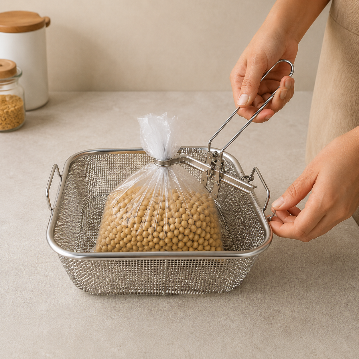 Ceramic Mesh Storage Basket(YM2048)