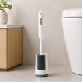 White Plastic Cleaning Brush for Bathroom Use(RB-E24029WH)