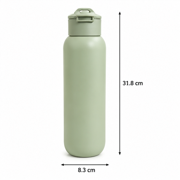 Green Stainless Steel Water Bottle (YM2617)