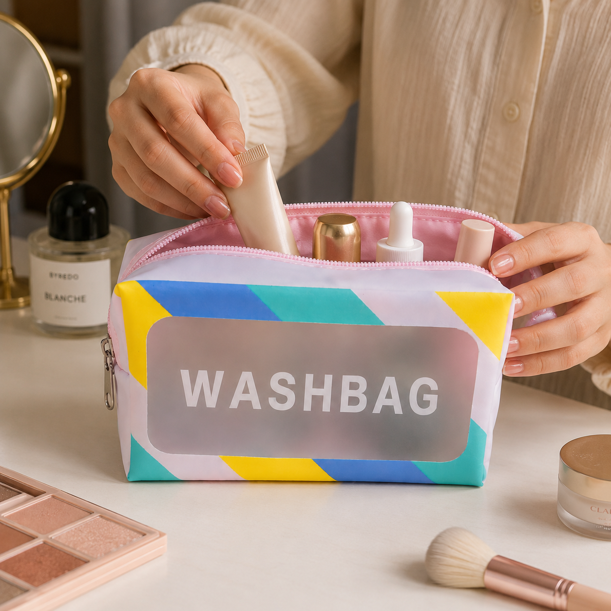 Pastel Makeup Organizer Pouch(YM1431)