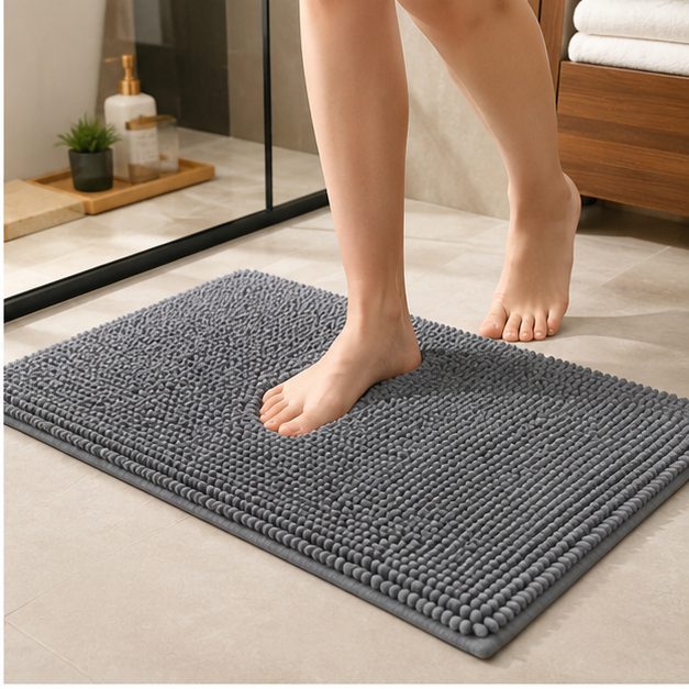 Grey Floor Rug Mat for Home Décor (YM2566)