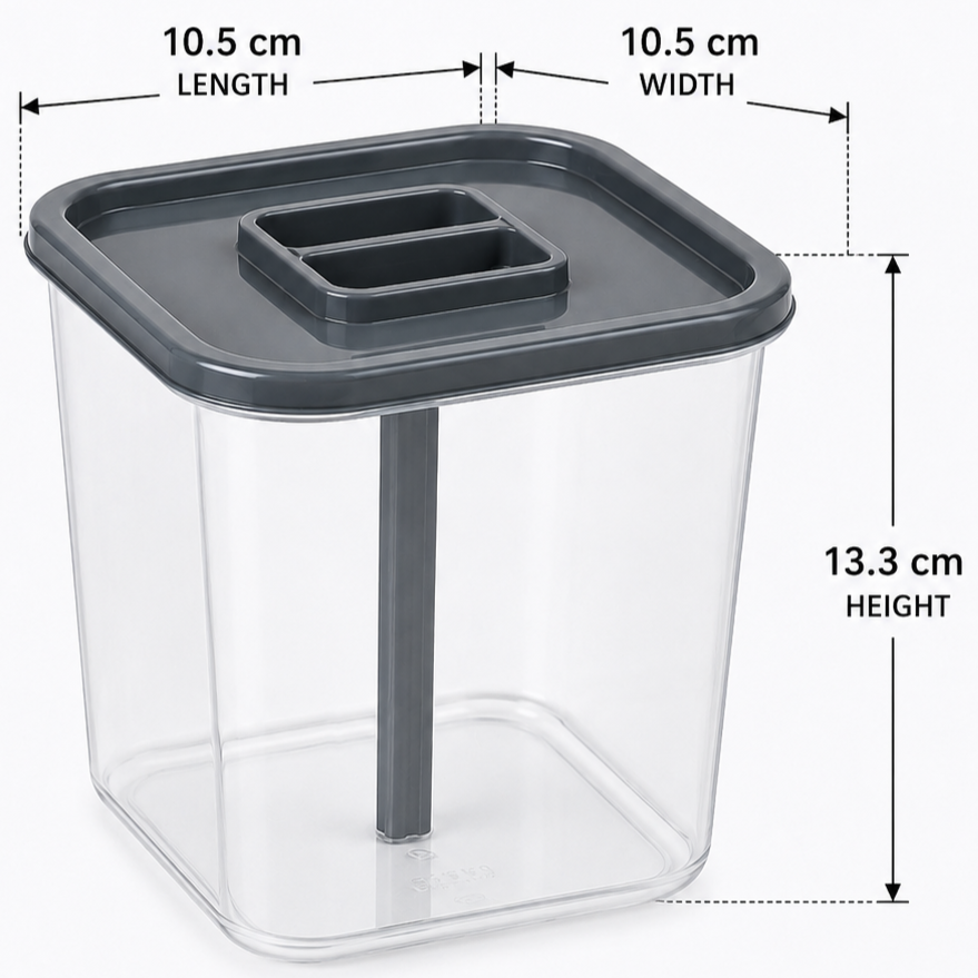 ClearView Storage Container with Grey Lid (YM288)
