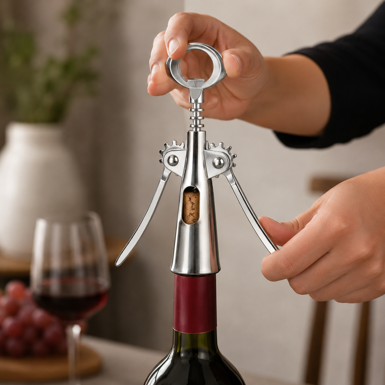 Stainless Steel Winged Bottle Opener  (YM188)