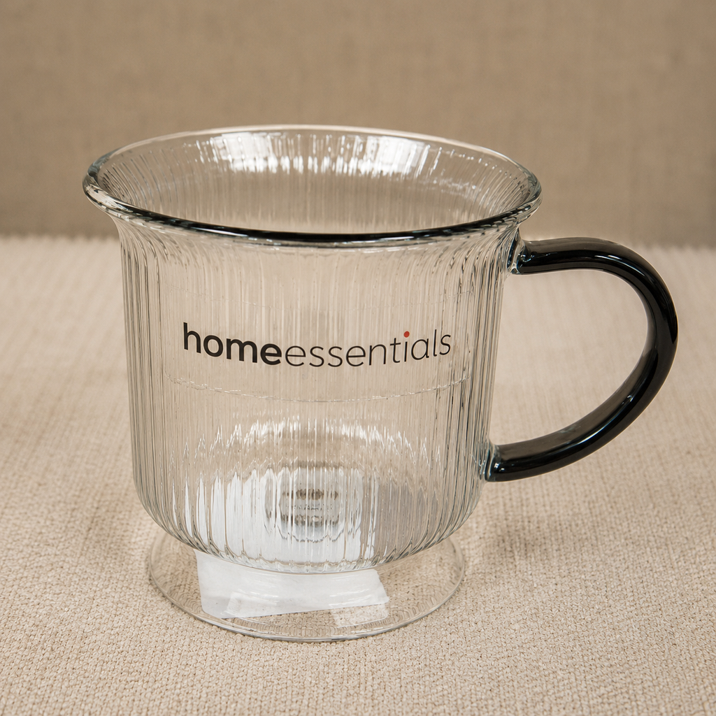 Ribbed Glass Coffee Mug(YM1693)