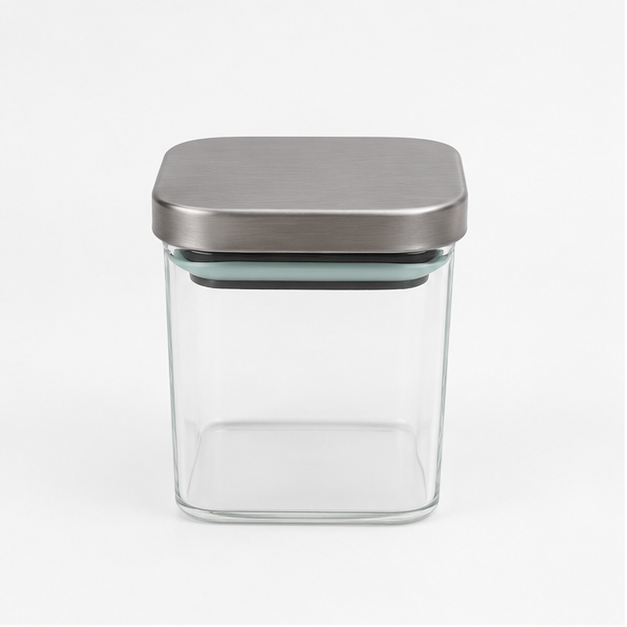 Small Transparent Glass Storage Jar (YM1712)