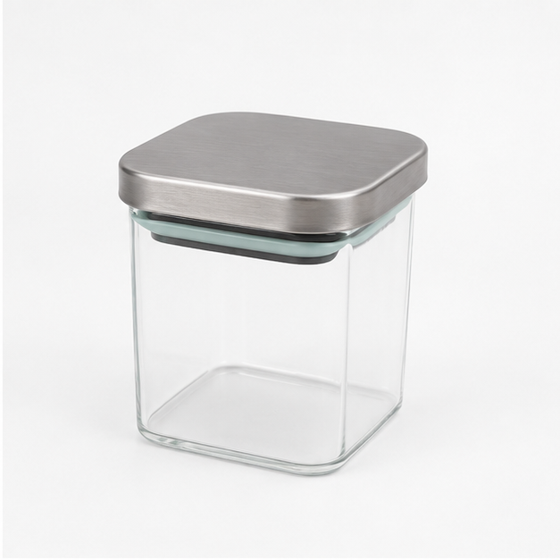 Small Transparent Glass Storage Jar (YM1712)