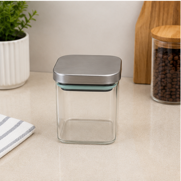 Small Transparent Glass Storage Jar (YM1712)