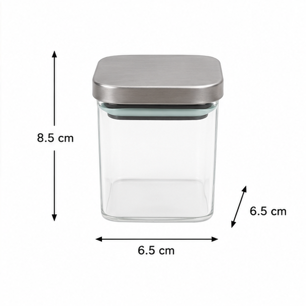 Small Transparent Glass Storage Jar (YM1712)