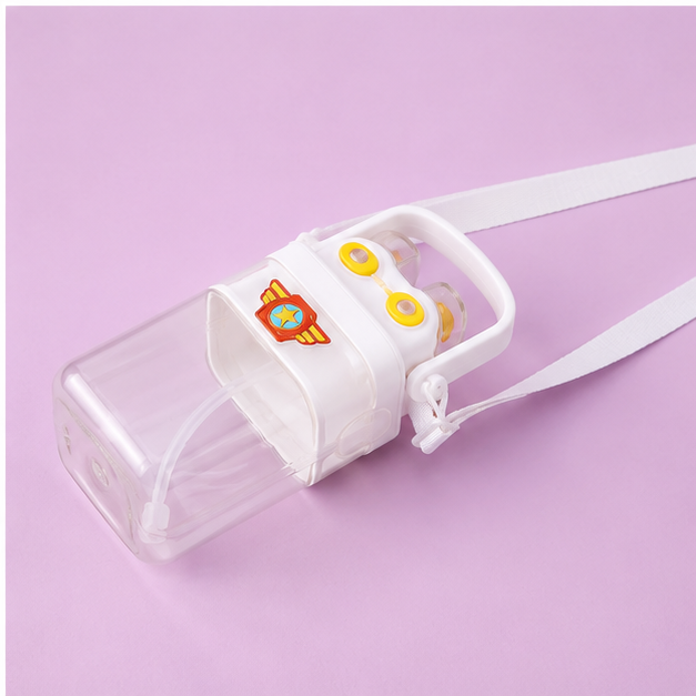 White Kids Water Bottle with Sipper (YM508)