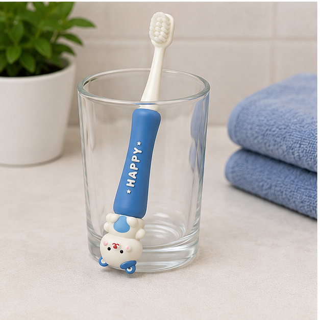 Ergonomic Blue Toothbrush for Gentle Daily Cleaning (YM776)