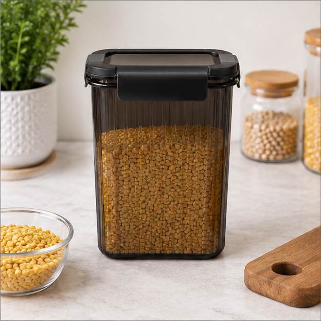Airtight Storage Container with Locking Lid – Black (YM2782)