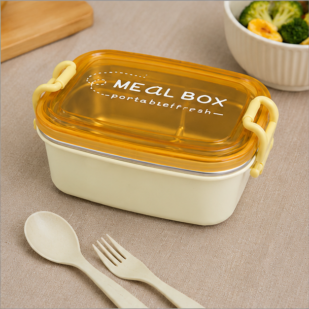 Orange Kids Lunch Box for School & Travel (YM518)