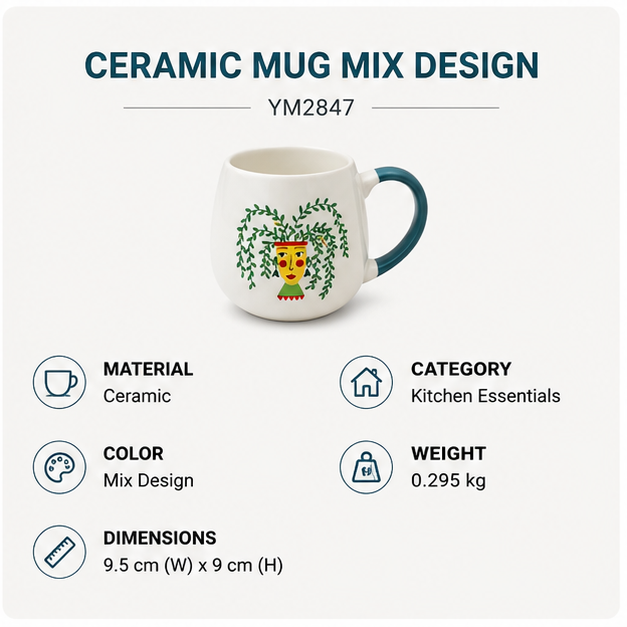 Ceramic Mug Mix Design (YM2847)