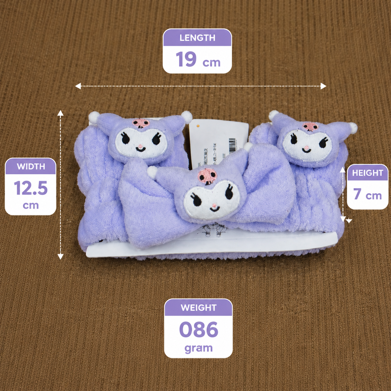 Cute Purple Cartoon Plush Hair Band for Girls(YM744)