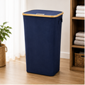 Oxford Fabric Laundry Basket Navy Blue (YM1881)