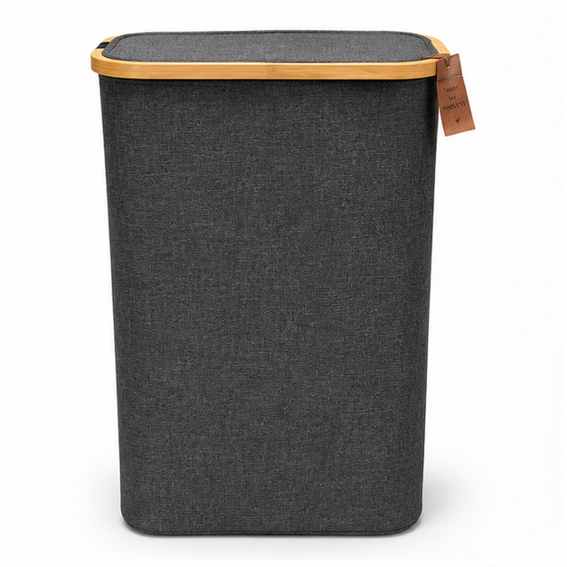 Stylish Grey Laundry Basket for Bedroom (YM1887)