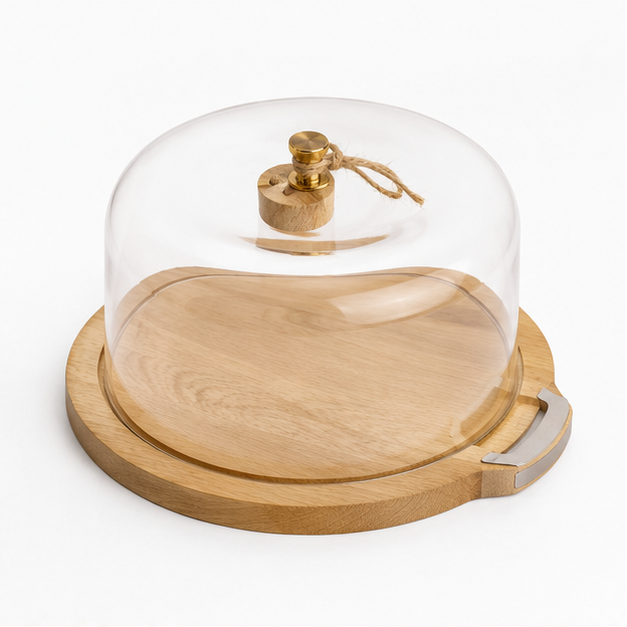 Wooden Cake Box with Lid (YM148)