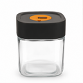 Grey Glass Storage Jar (YM1238)