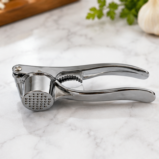 Stainless Steel Garlic Press Crusher Tool (YM1057)