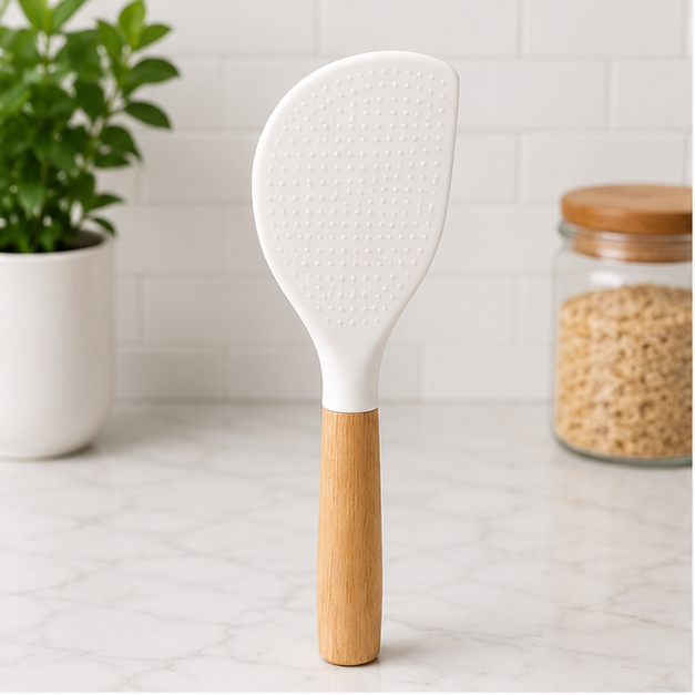 White Silicone Kitchen Spatula (YM944)