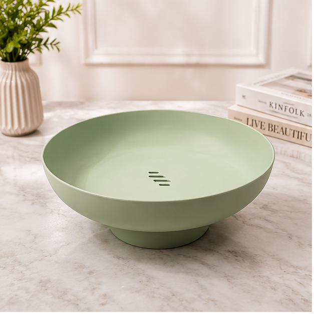 Green Fruit Basket for Kitchen Storage and Organization (YM1373)